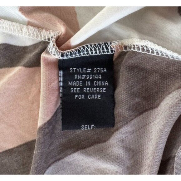 Lapis Animal Print Brown Asymmetrical Fold Over Swim A-Line Maxi Skirt - Picture 5 of 10